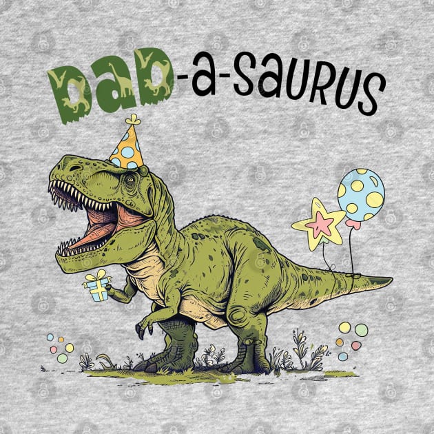 Dad-A-Saurus T-Rex Dinosaur Birthday Party by figandlilyco